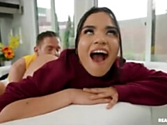 18 ans, Nana, Brunette brune, Tir de sperme, Fille, Faciale, Hd, Nénés