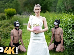 Mariée, Tchèque, Fétiche, Hard, Public, Jarretelles, Mariage, Bizarre