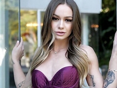 Blondine, Weibliche domination, Fußfetisch, Natürlichen titten, Rasiert, Strümpfe, Ablutschen, Titten