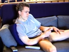 Enthousiasteling, Europees, Homo, Masturbatie, Alleen, Webcamera