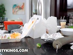 Stepmom Alexis Fawx dominates Kaiia Eve with her amazing tits & ass in reality kings