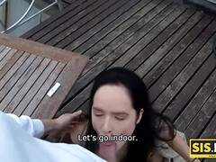 Broeder, Hardcore, Hd, Buiten, Realiteit, Zusters, Roken, Tiener