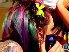 super-fucking-hot punk girl-on-girl Gets Fisted and Squirts
