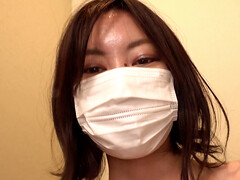 Japanese chick Manami Honjyo stays safe with a mask on