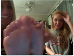 Girls show sexy feet on webcam compilation