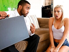 お尻, デカパイ, ブロンド, フェラチオ, 手コキする, ハードコア, 異人種間, 淫乱熟女