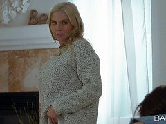 ブロンド, 巨乳な, 指いじり, Hd, 下着, オマンコ, コキ, オッパイの