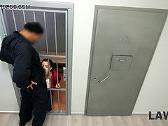 Atrapados, Polla, Sexo duro, Coleta, Policía, Chupando, Adolescente, Uniforme