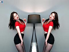 Dreidimensional, Leie, Asiatisch, Koreanisch, Realität