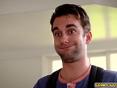 デカ尻, デカパイ, ブロンド, フェラチオ, 巨乳な, エロ熟女, 母, 義母