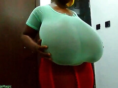 デカパイ, 黒人, オナニー, 裸, 自然山雀, オマンコ, オッパイの, 濡れ