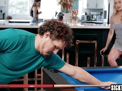 18, デカ尻, チン, 彼女, なめる, フェラする, ティーン, 三人