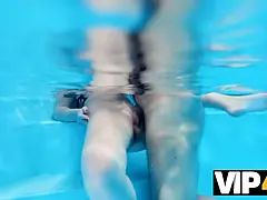 Beauté, Blonde, Tromperie, Papa, Hd, Piscine, Criant