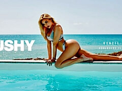 デカ尻, デカパイ, ブロンド, フェラチオ, バック, アウトドア, ショートヘア, ガリガリ