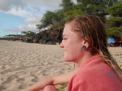 Strand, Bikini, Fingern, Freundin, Orgasmus, Zierlich, Pov, Dürr