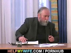 Old man pays him to fuck his young wife