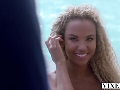 ブロンド, フェラチオ, イく瞬間, バック, 異人種間, なめる, オマンコ, 馬乗り