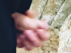 Leie, Europäisch, Schwul, Masturbation, Im freien, Öffentlich, Dusche, Solo