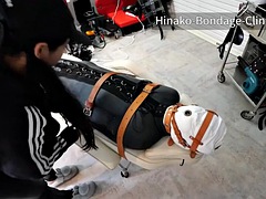 Femdom sack bondage