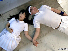 アナル, アジア人, デカパイ, フェラチオ, 中出し, イく瞬間, オマンコ, 剃毛