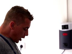 Gardener's big dick satisfies horny ebony MILF Jasmine Webb