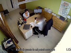 お尻, 美人, 黒人, 茶髪の, シゴき, 母, オフィス, 義母