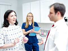 18 летние, Поза 69, Доктор, Гинеколог, Бритые, Молоденькие, Сиськи, Униформа