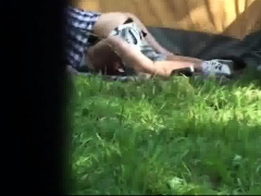 Enthousiasteling, Pijpbeurt, Bruinharig, Hardcore, Buiten, Bekijker, Webcamera