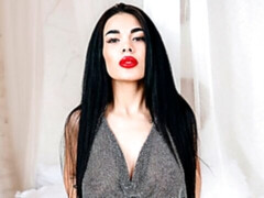 Awesome big-bottomed chick TinaQ shows off her naked body