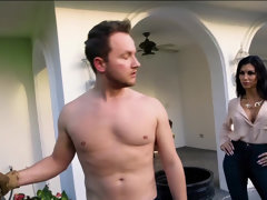 Culo, Tetas grandes, Mamada, Pareja, Corridas faciales, Ama de casa, Marido, Afeitado