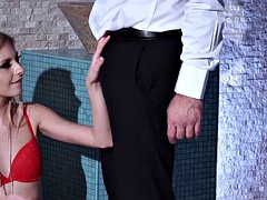 In den arsch, Tussi, Schönheit, Blondine, Braunhaarige, Französisch, Gruppensex, Flotter dreier