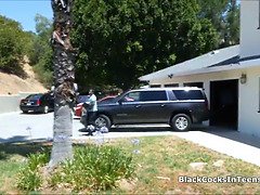 Grote lul, Jonge meid, Zwart, Hd, Interraciaal, Realiteit, Schreeuwen, Tiener