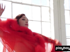 Grosse titten, Vollbusig, Lingerie, Natürlichen titten, Zierlich, Rotschopf, Dürr, Solo