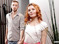 Schlafzimmer, Grosser arsch, Grosser schwanz, Blasen, Hundestellung, Rotschopf, Jungendliche (18+), Titten