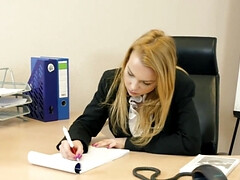 バック, 足フェチ, キス, なめる, オフィス, オマンコ, 剃毛, フェラする