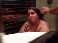 素人, ぽっちゃり, 舞台裏, デカパイ, イギリス人, 茶髪の, ぽちゃ, マッサージ