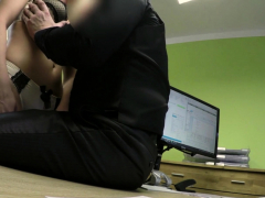 Delicate blonde lassie copulates with stranger for cash