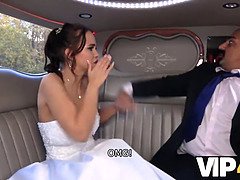Невеста, В машине, Рогоносцы, Чешки, Платье, Хд, Чулки, Тату
