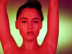 Nana, Gros seins, Brunette brune, Fétiche, Masturbation, Huilée, Softcore, Solo