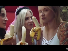 ブロンド, 結婚, グループ, Hd, レズビアン, アウトドア, パーティ, 公共