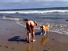 Nude Sunbathing At A Public Beach