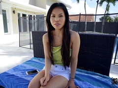 Cul, Nana, Dingue, Queue, Bâillonner, Petite femme, Chatte, Adolescente