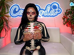 Amateur, Gros cul, Gros seins, Femelle, Fille latino, Masturbation, Orgasme, Solo