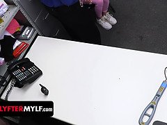 Barbie Feels gets dominated & fucked hard in the backroom for shoplifting - Mylf