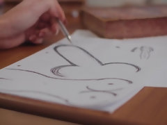 Gros seins, Sucer une bite, Brunette brune, Tromperie, Couple, Seins naturels, Pov, Plan cul à trois