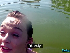 Leie, Bikini, Blasen, Aufs gesicht abspritzen, Im freien, Pov, Öffentlich