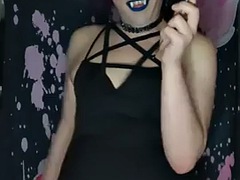 Satanic succubus smoking