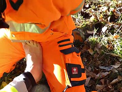 Fesselspiele, Spermaladung, Füsse, Schwul, Handjob, Im freien, Dürr, Hintern versohlen
