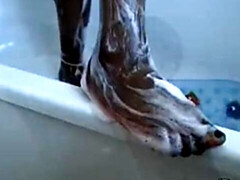 Arsch, Schwarz, Blasen, Spermaladung, Schwarz, Selbstgemacht, Milf, Dusche