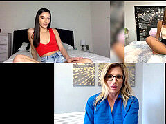 Lesbian-fingering, gia-derza, cory-chase